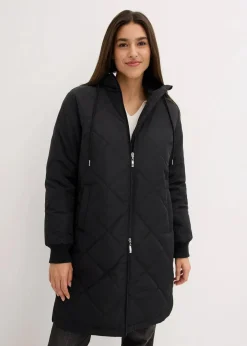 Kapuzen-Kurzmantel mit Steppung