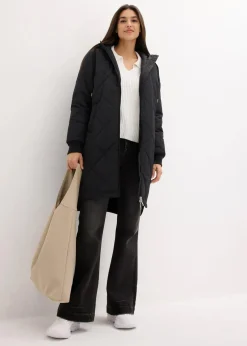 Kapuzen-Kurzmantel mit Steppung