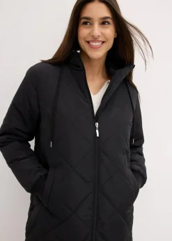 Kapuzen-Kurzmantel mit Steppung