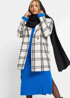 Kapuzenschal mit Glitzereffekt