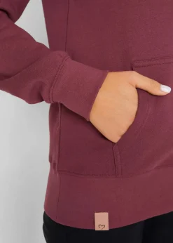 Kapuzen-Sweatjacke aus reiner Baumwolle