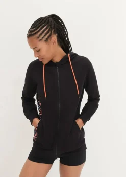 Kapuzen-Sweatjacke aus reiner Baumwolle