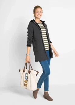 Kapuzen-Sweatjacke mit Teddyfell