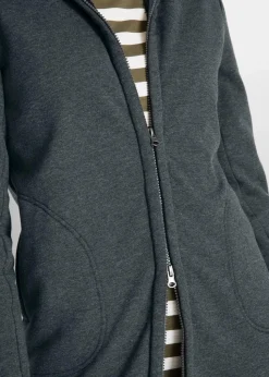 Kapuzen-Sweatjacke mit Teddyfell