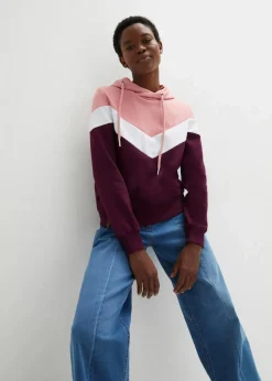 Kapuzensweatshirt mit großem Kragen