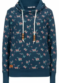 Kapuzensweatshirt mit Kordeln aus reiner Baumwolle