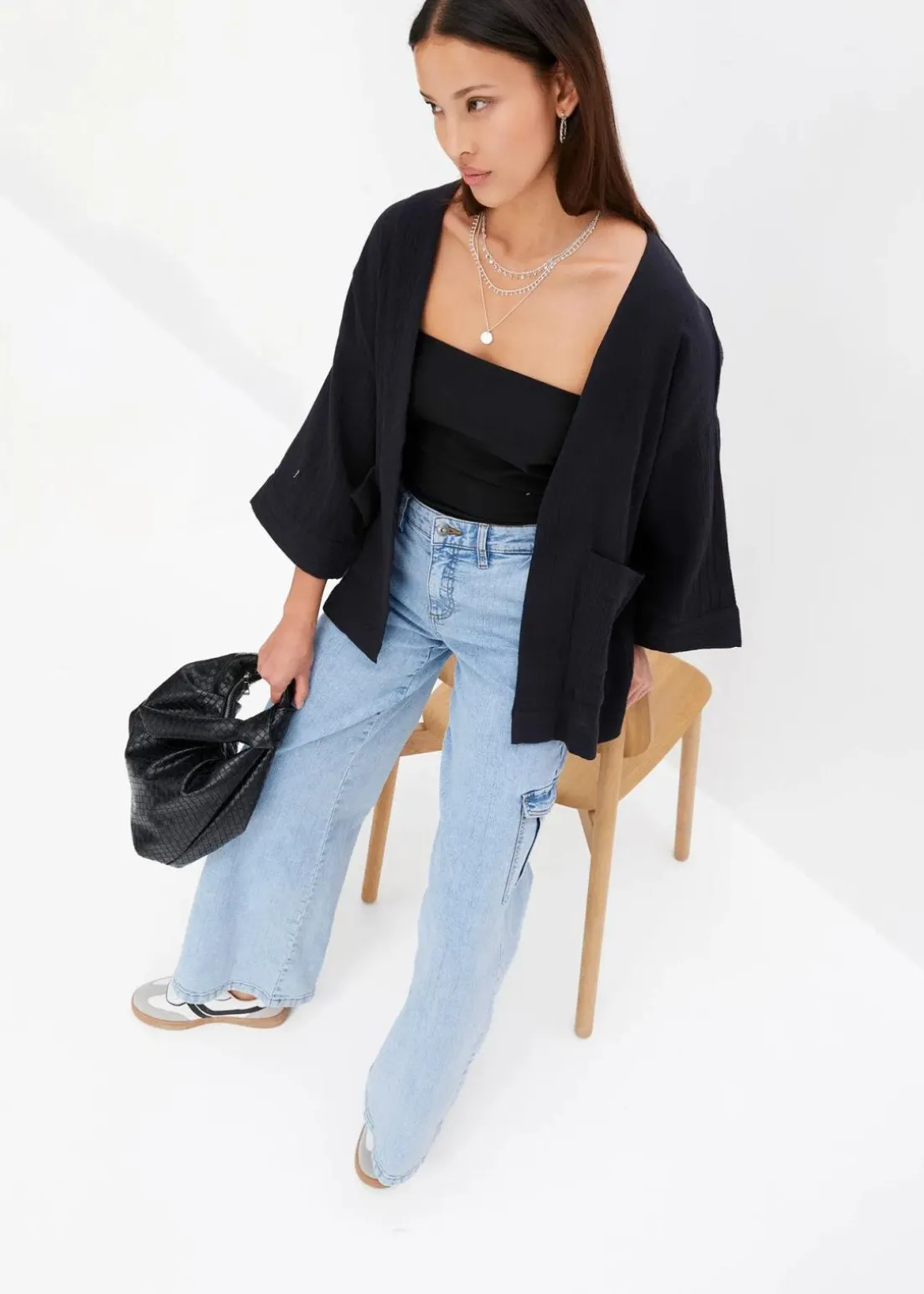 Kimono aus luftigem Musselin