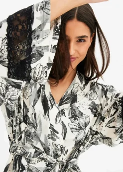 Kimono Bademantel aus softem Viskose-Mix