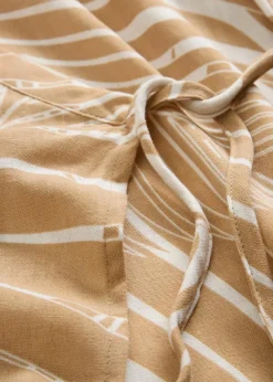 Kimono-Bluse in Leinenoptik