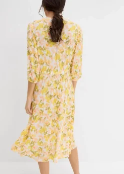 Kleid aus strukturiertem Crinkle