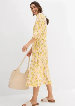 Kleid aus strukturiertem Crinkle