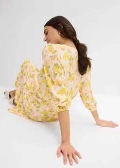 Kleid aus strukturiertem Crinkle