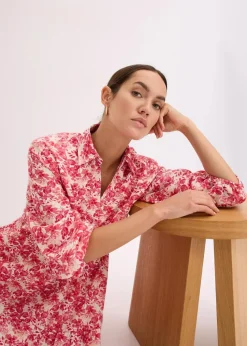 Kleid im Leinen-Look