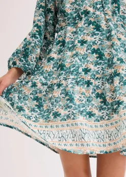 Kleid im Leinen-Look