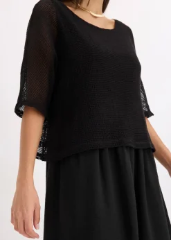 Kleid in 2 in 1 Optik