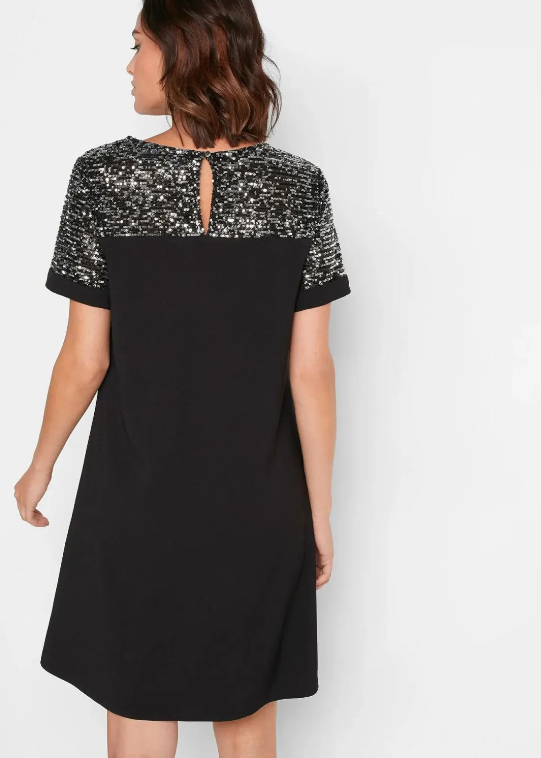 Kleid mit Pailetten-Einsatz