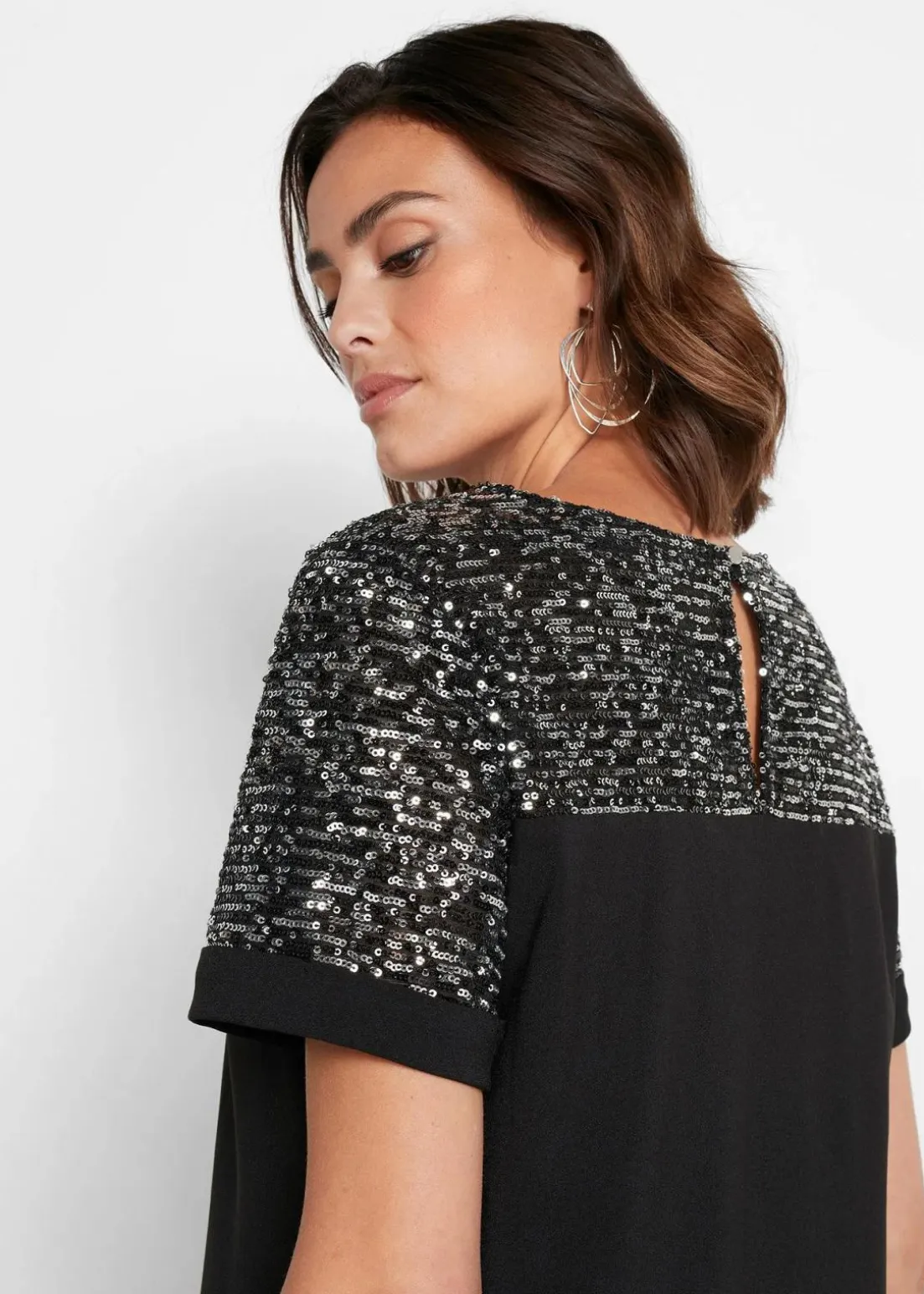 Kleid mit Pailetten-Einsatz