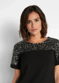 Kleid mit Pailetten-Einsatz