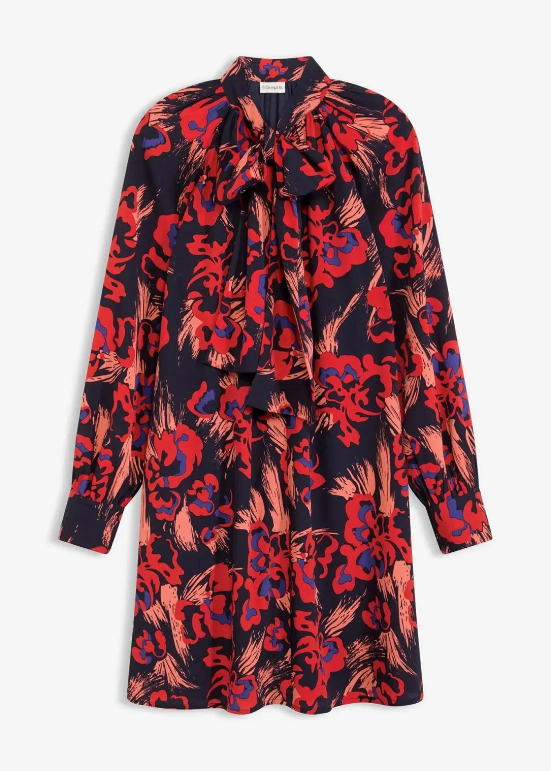 Kleid mit Schluppenkragen