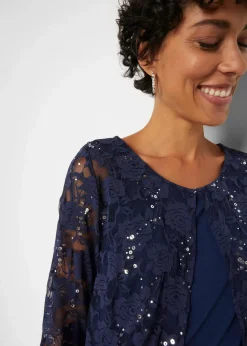 Kleid mit Spitze (2-tlg. Set)