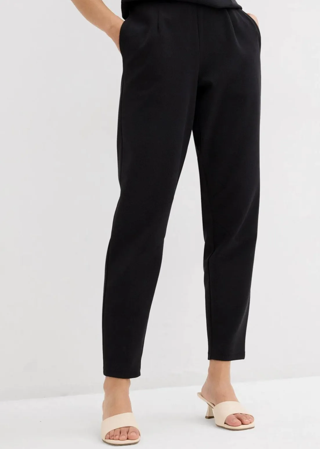 Knöchellange Hose aus Piqué