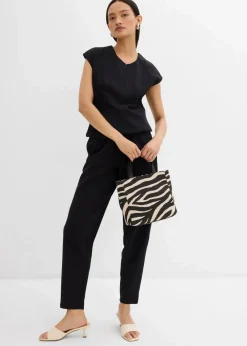 Knöchellange Hose aus Piqué