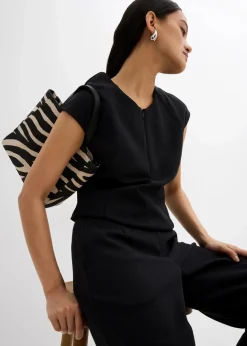 Knöchellange Hose aus Piqué