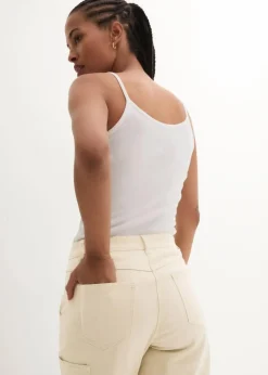 Knielange Baumwoll-Bermuda mit Utility-Details