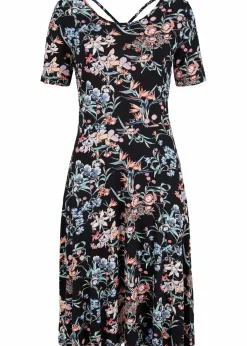 Knieumspielendes Jerseykleid in A-Linie