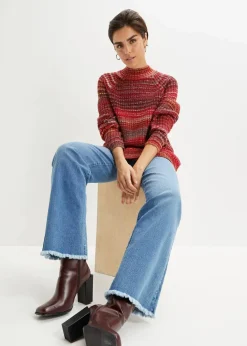 Komfortabler Grobstrick-Pullover