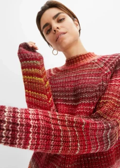 Komfortabler Grobstrick-Pullover