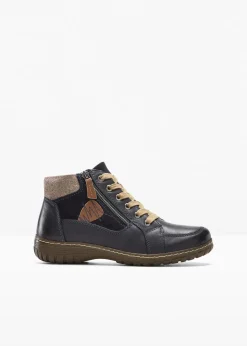 Komfort-Schnürboots in bequemer Weite aus Leder