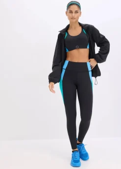 Komfort-Sport-Leggings in Kontrastfarben, schnelltrocknend