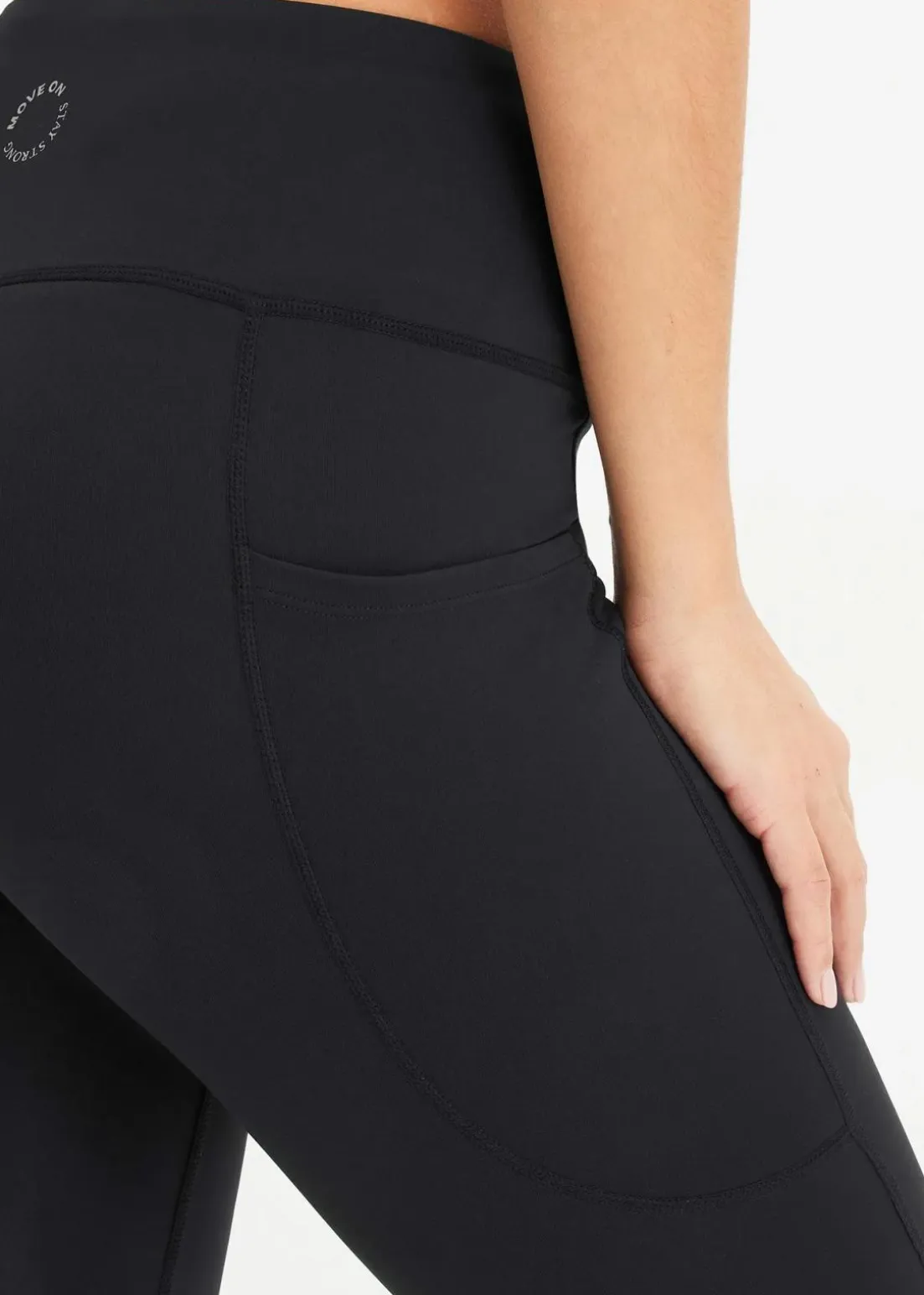 Komfort-Sport-Leggings mit Handytasche, schnelltrocknend