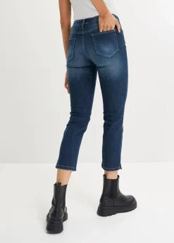 Komfort-Stretch-7/8-Jeans mit Schlitz