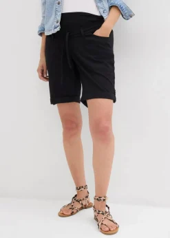 Krempelbare 2-in-1 Umstandsbermuda und Shorts