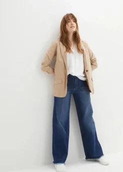 Kurzarmbluse aus fließender Viskose