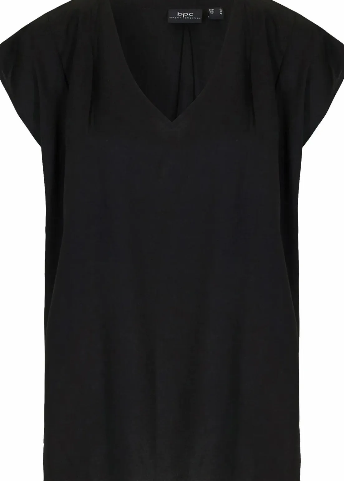 Kurzarmbluse aus fließender Viskose