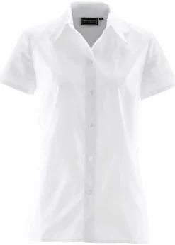 Kurzarmbluse aus Popeline