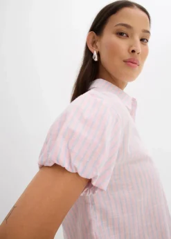 Kurzarmbluse aus reiner Baumwolle