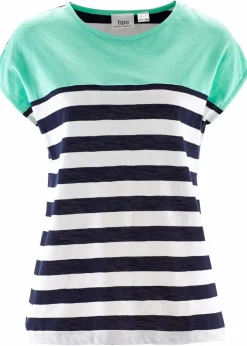 Kurzarm-Flammgarn-Shirt