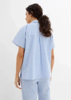 Kurzarmhemd aus Seersucker