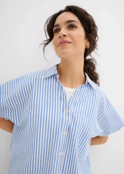 Kurzarmhemd aus Seersucker