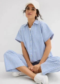 Kurzarmhemd aus Seersucker