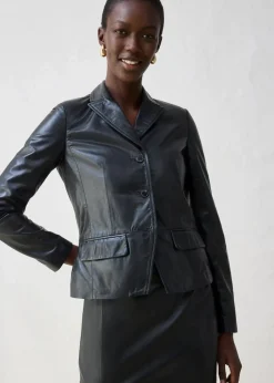 Kurzblazer aus Lammnappa