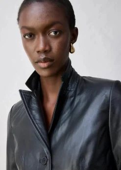 Kurzblazer aus Lammnappa