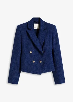 Kurzblazer aus softem Bouclé