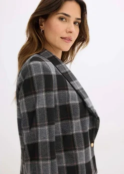 Kurzblazer mit Schmuck-Knopf