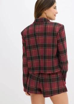 Kurzblazer mit Schmuck-Knopf