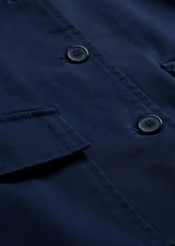 Kurze Übergangsjacke aus elastischem Bio-Baumwoll-Mix